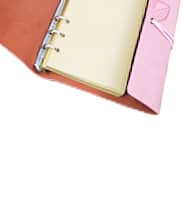 Unique Leather Pink Notebook view 3