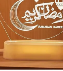 3D Ramadan Kareem Moon Star Moon Lamp Night Light Window Sucker Light Ramadan Decoration For Home Party Decor Ramdan Kareem k Night Light view 3