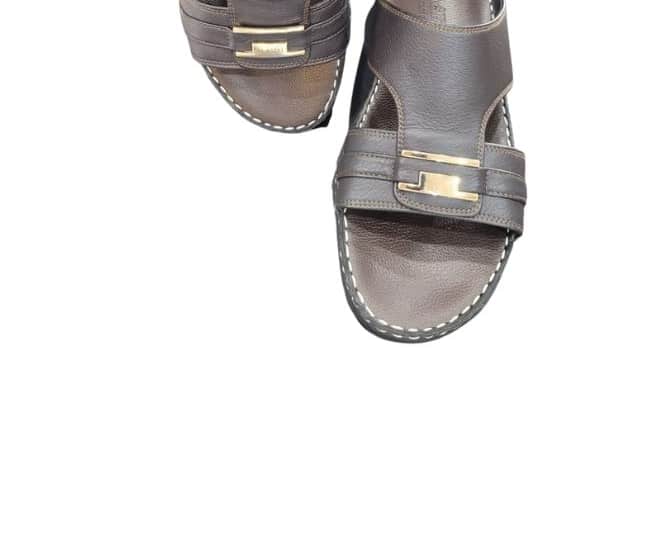 sandal dark brown men view 3