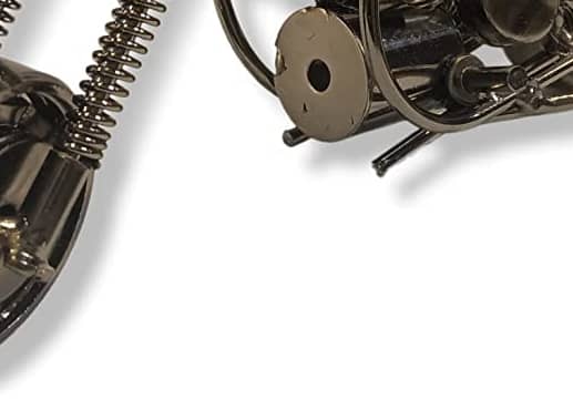 Metal vintage iron motorcycle model view 3