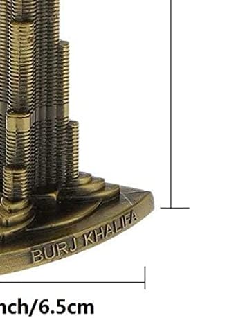 Burj Khalifa, Architectural Model, Bronze Metal Sculpture, Famous Building Kit, Souvenir view 3