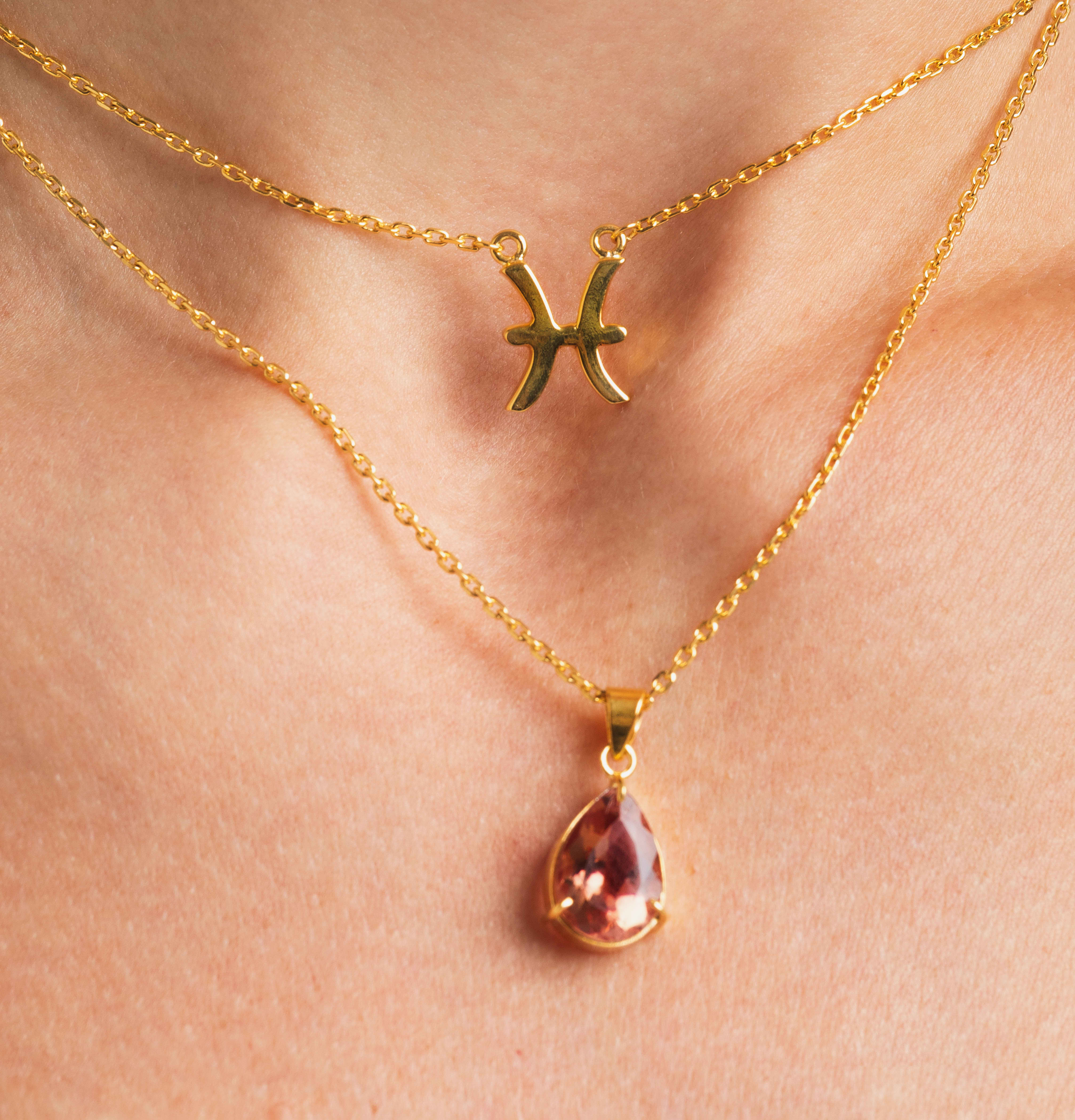 Sparkle Necklace- Pisces view 3