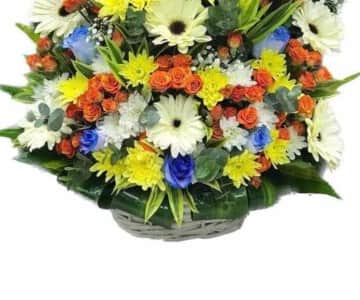 BASKET MIXED FLOWERS 2 N view 3