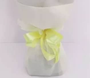 Mix white and yellow flowers bouquet view 3