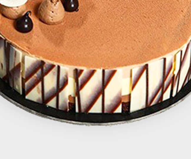 White chocolate cake view 3