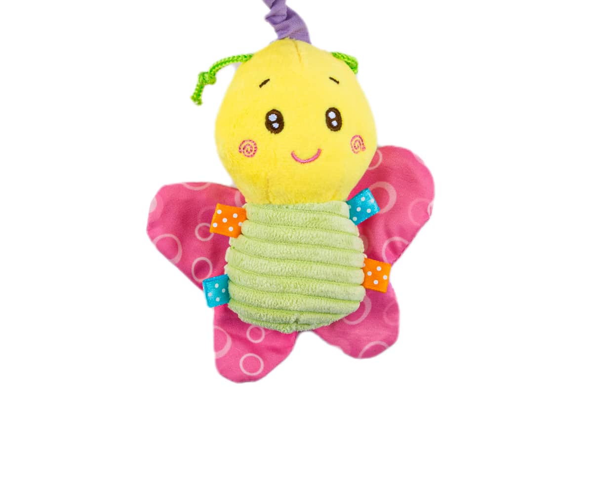 Little Angel Baby Rattle Soft Toy Bee Clip-On Plush Stuffed Hanging Toy36 view 3