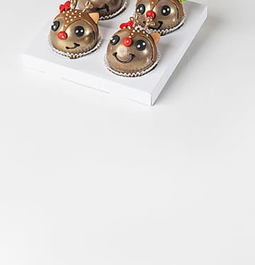 Cute Reindeer Hot Chocolate Bombs  by NJD view 3