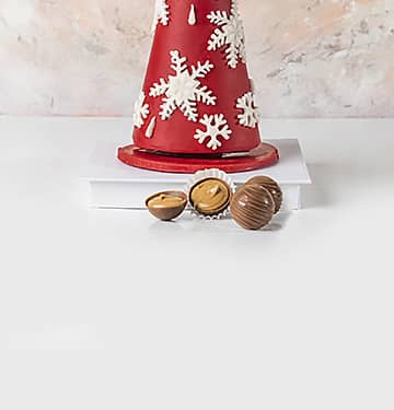 Red Tall Christmas Tree by NJD view 3