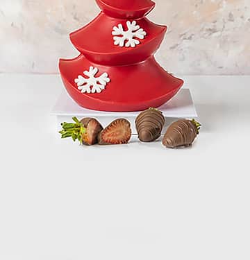 Red Chocolate Christmas Tree  by NJD view 3