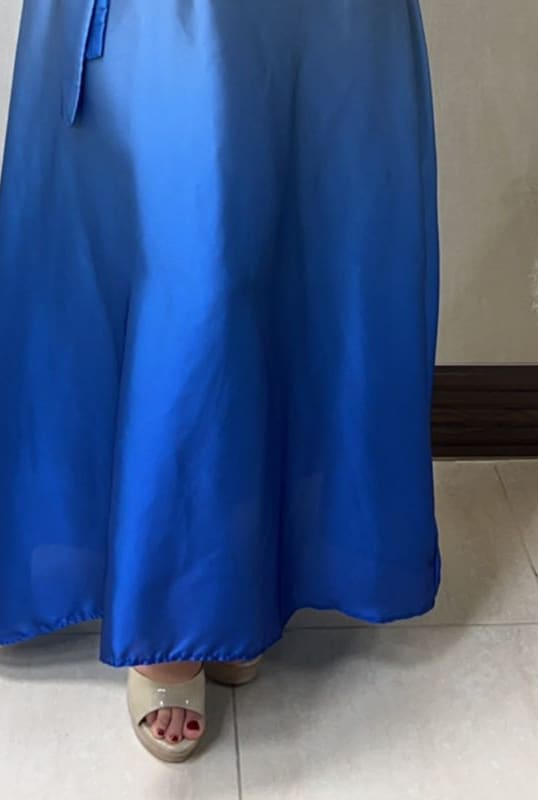 Silk satin dress view 3