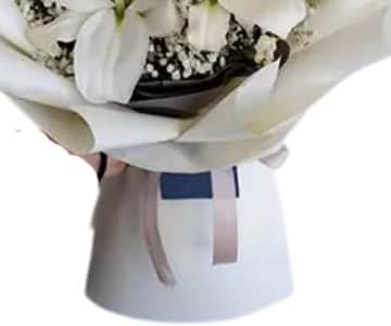 Charming White Lilies Bouquet Standard view 3