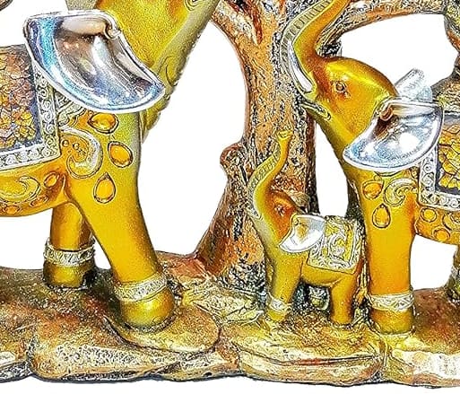 Hand Finished Resin Elephant Decorative Showpiece view 3