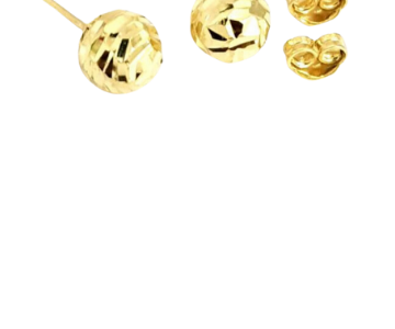 Small gold earring 4 view 3