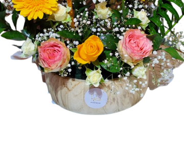 Rose vase view 3