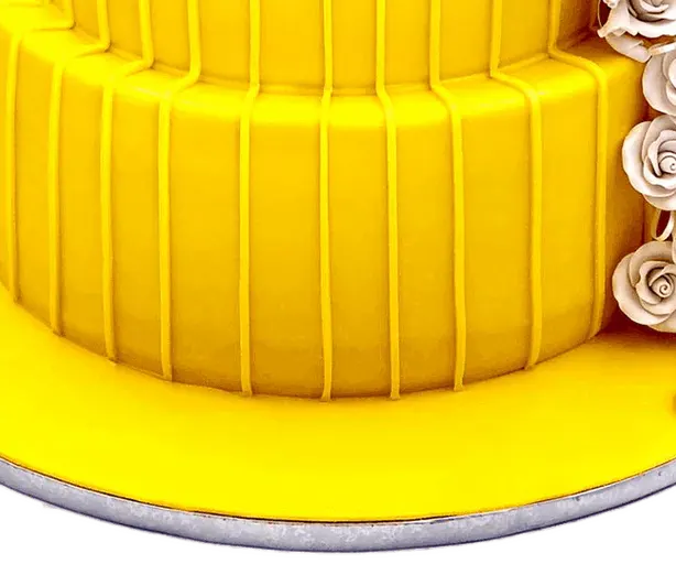Yellow Floral Cake view 3