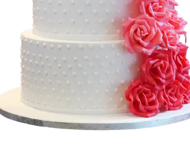 Pink Rose Ombre Cake view 3