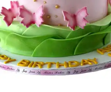 Butterflies Cake view 3