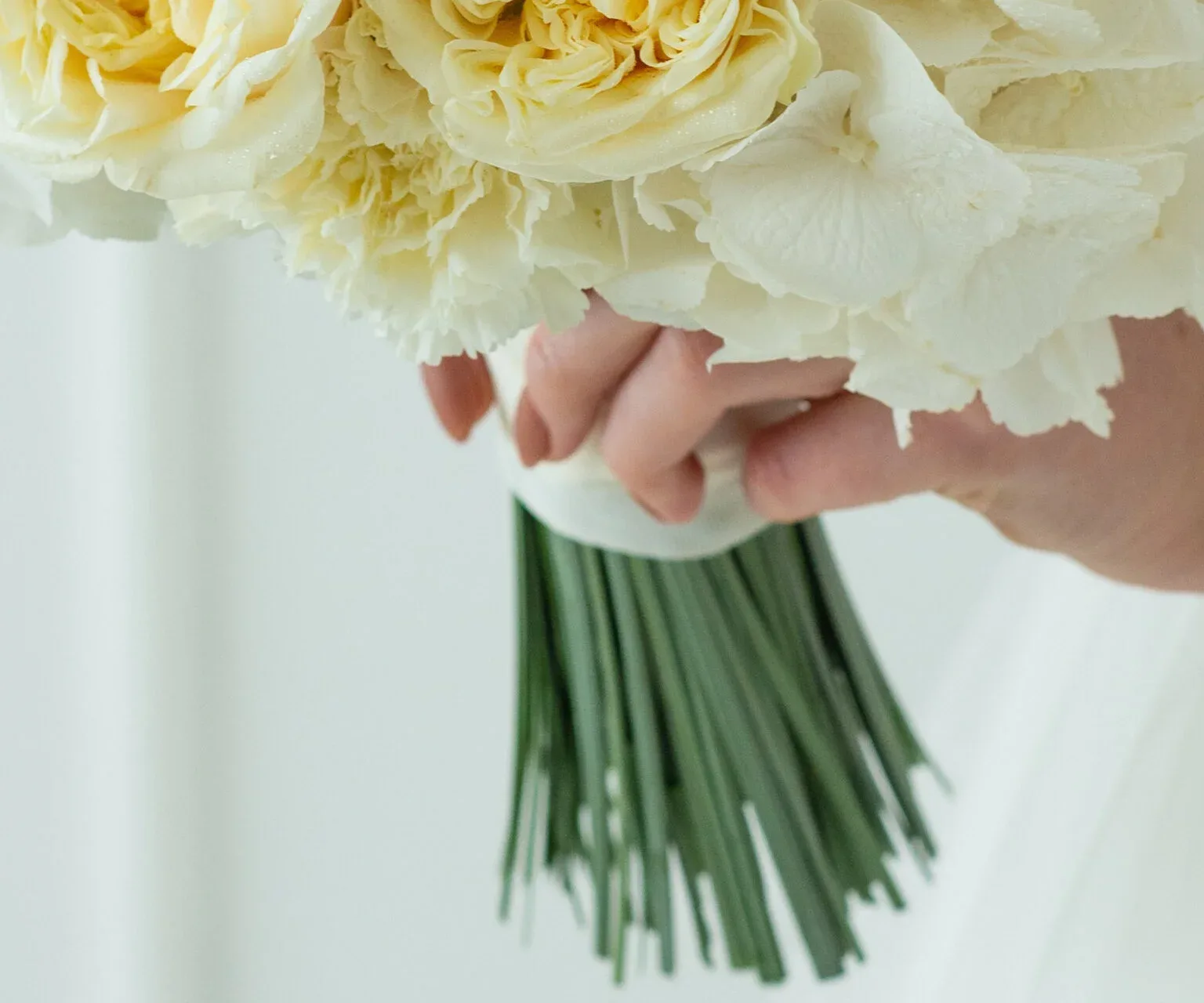 Garden roses & Hydrangea Bouquet view 3