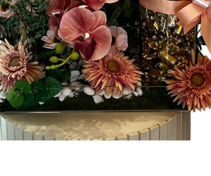 a wonderful homecoming chocolatewith flowers view 3