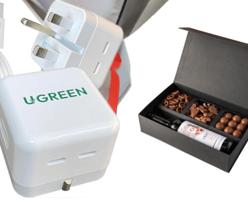 Corporate Gifts flowers with charger 28 view 3