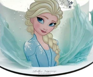 Elsa cake view 3