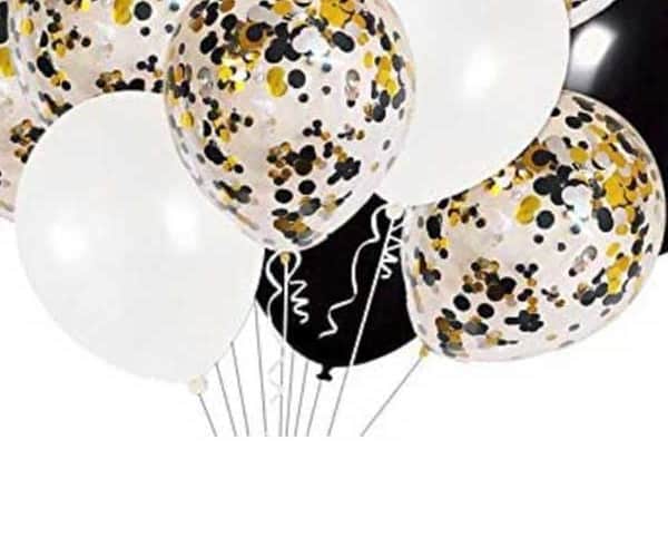 5 Conffeti balloons set of 5 - view 3