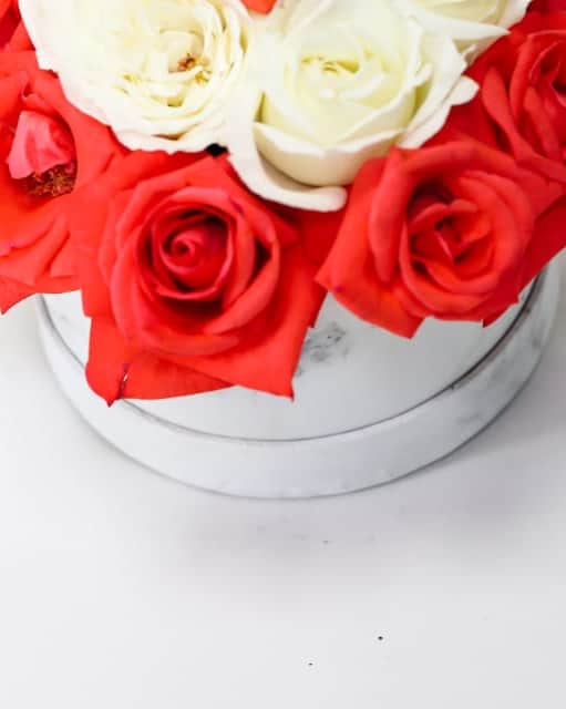 A box of elegant, colorful flowers 3 view 3