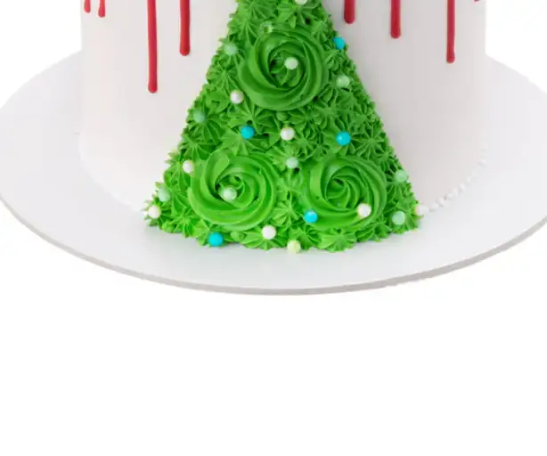 Christmas Tree Drip Cake | Christmas Cakes view 3