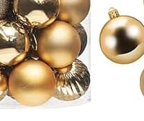 Christmas Balls Ornaments 34 Pcs Shatterproof Christmas Tree Decorations Hanging 4CM Ball for Xmas view 3