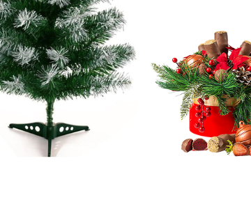 Christmas Hamper Arrangement With Mallows by NJD + chritmas tree view 3