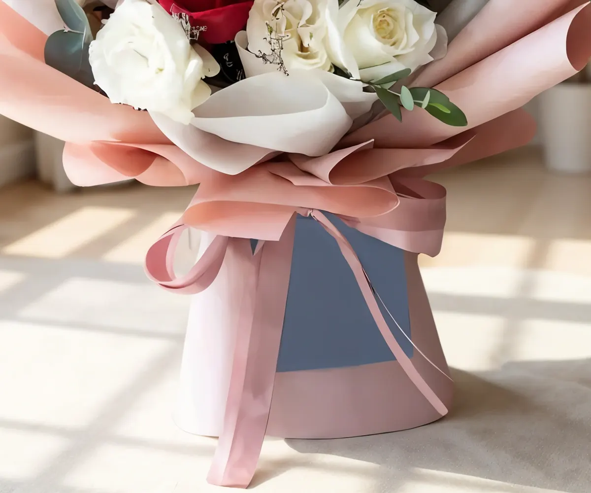 Vibrant Pink Baby Rose Bouquet view 5