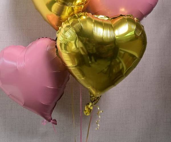 Pink Gold Hello Baby Girl Balloon Set 7018 view 3