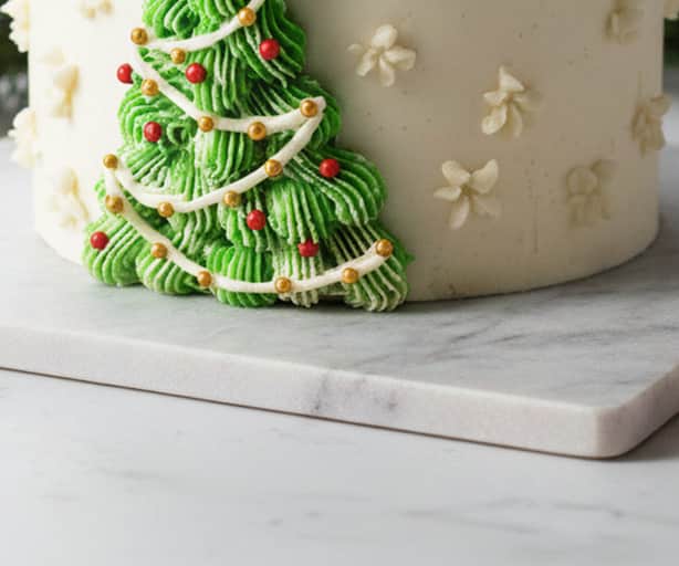 Frosted Christmas Tree Delight view 3