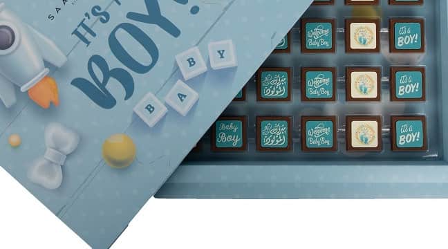 Newborn Baby Boy Chocolate Box view 5