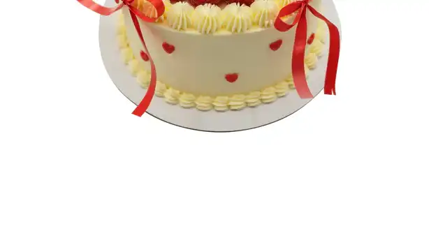Raspberry Ribbons Cake view 3