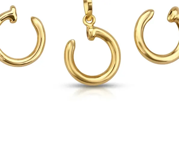 Chain with a pendant in the shape of a love heart 9 view 3