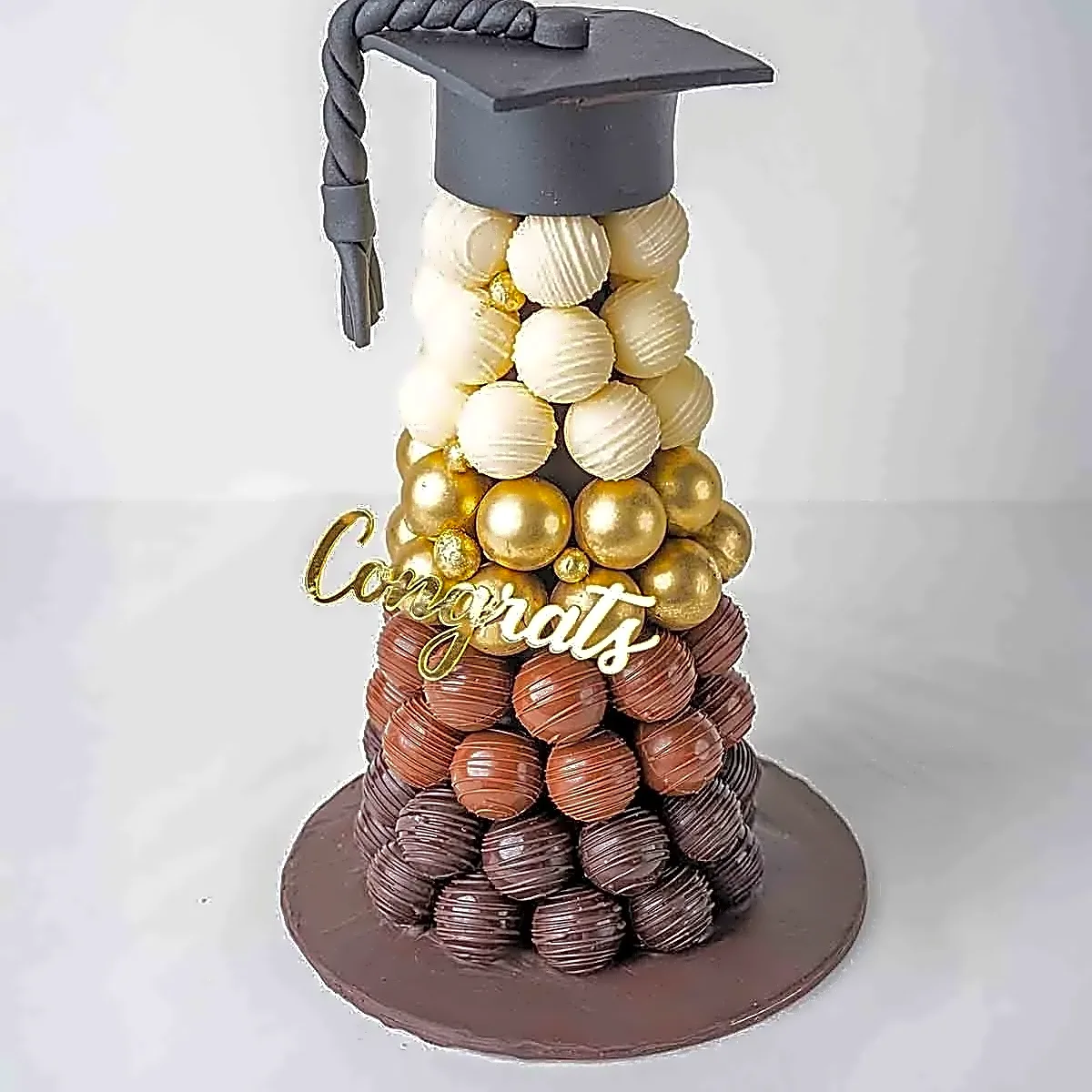 Chocolate Truffles Tower Graduation Theme view 1