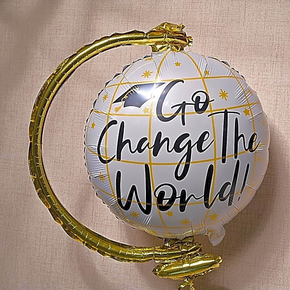 Go Change the World Graduation Balloon 6721 view 1
