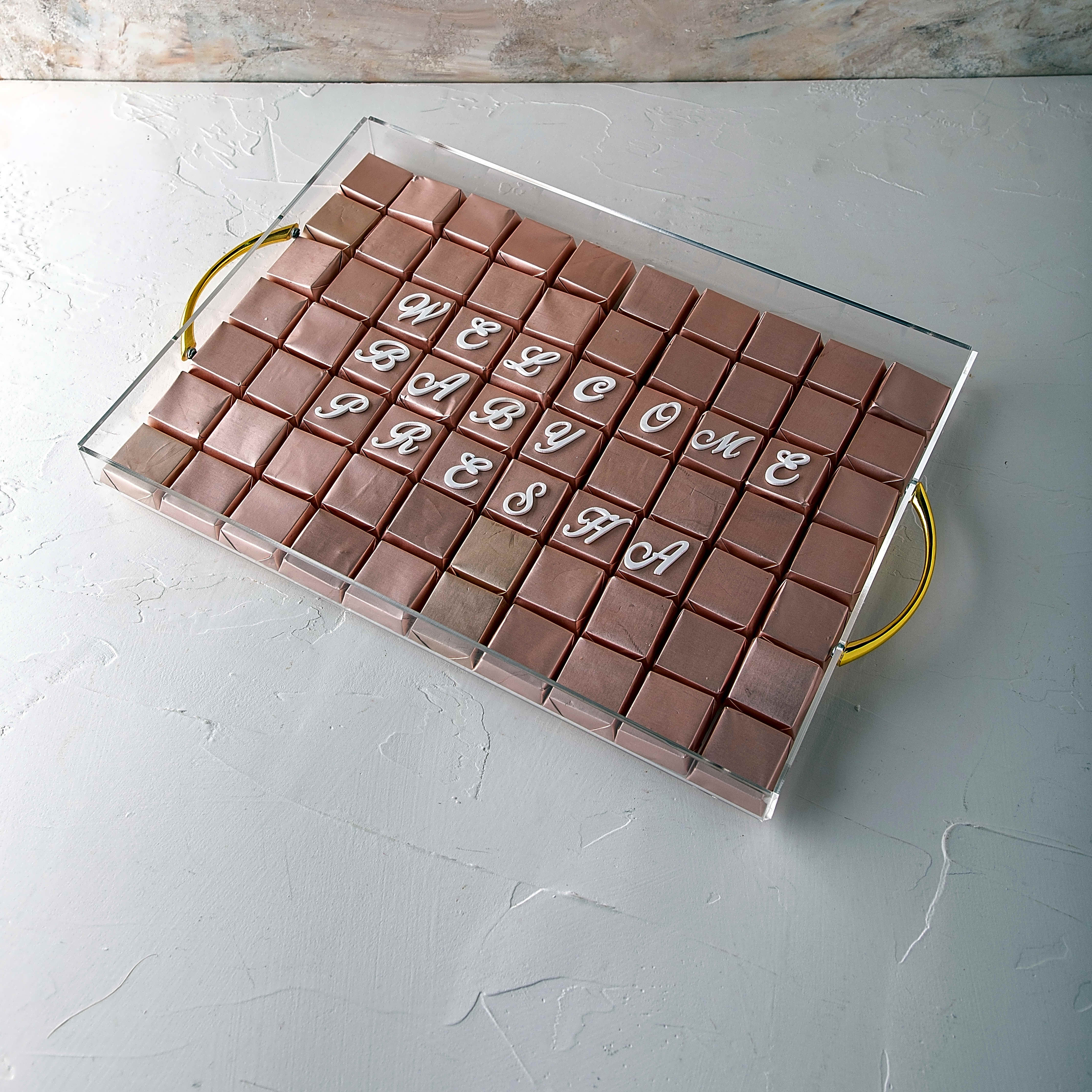 New Baby chocolate gift by NJD view 1