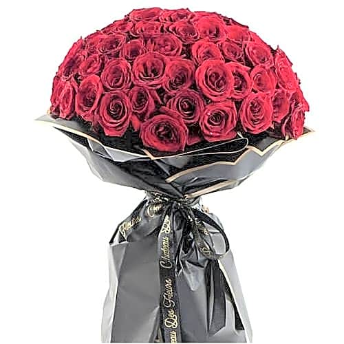 Hand Bouquet Spray Rose Red view 1