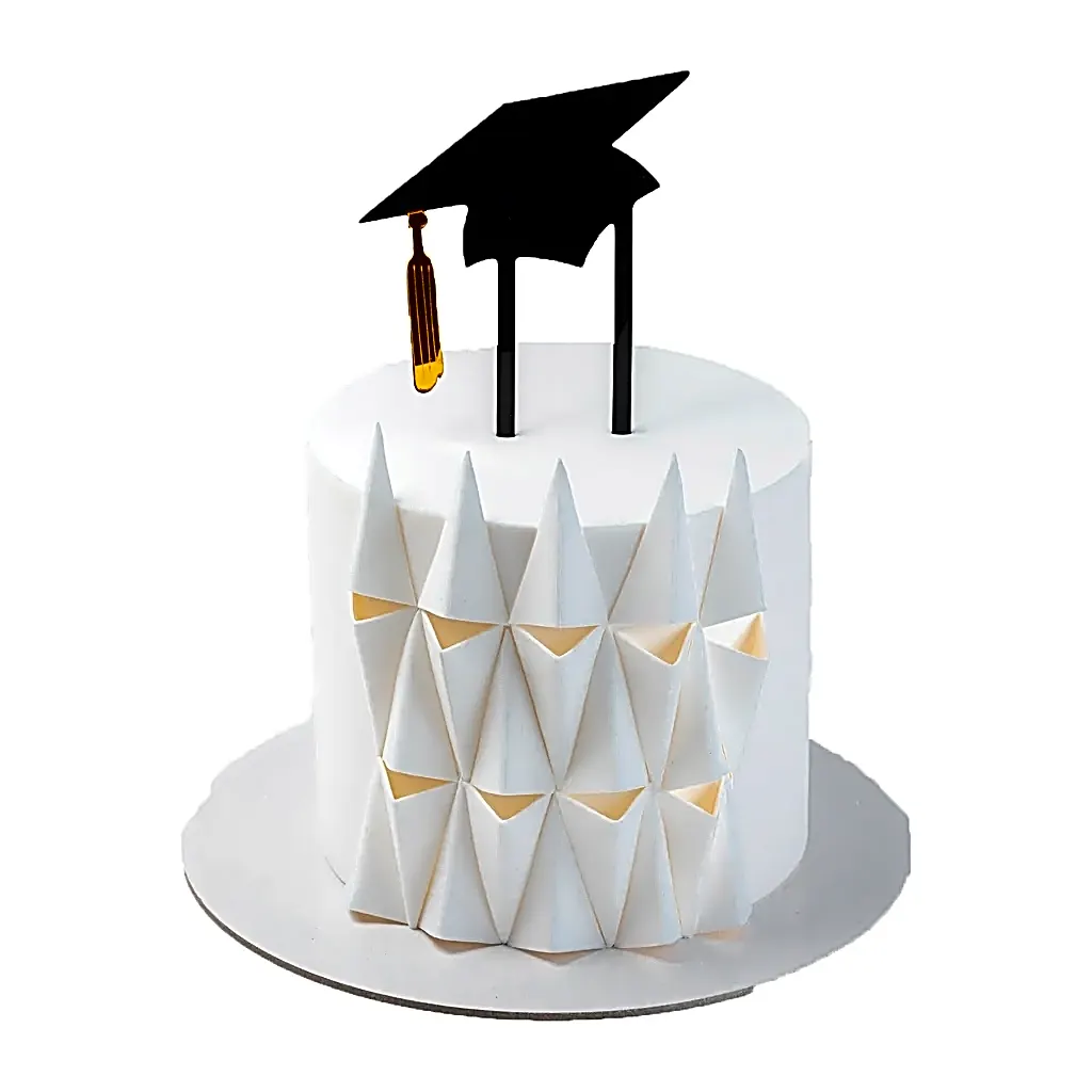 Origami themed Graduation Cake view 1