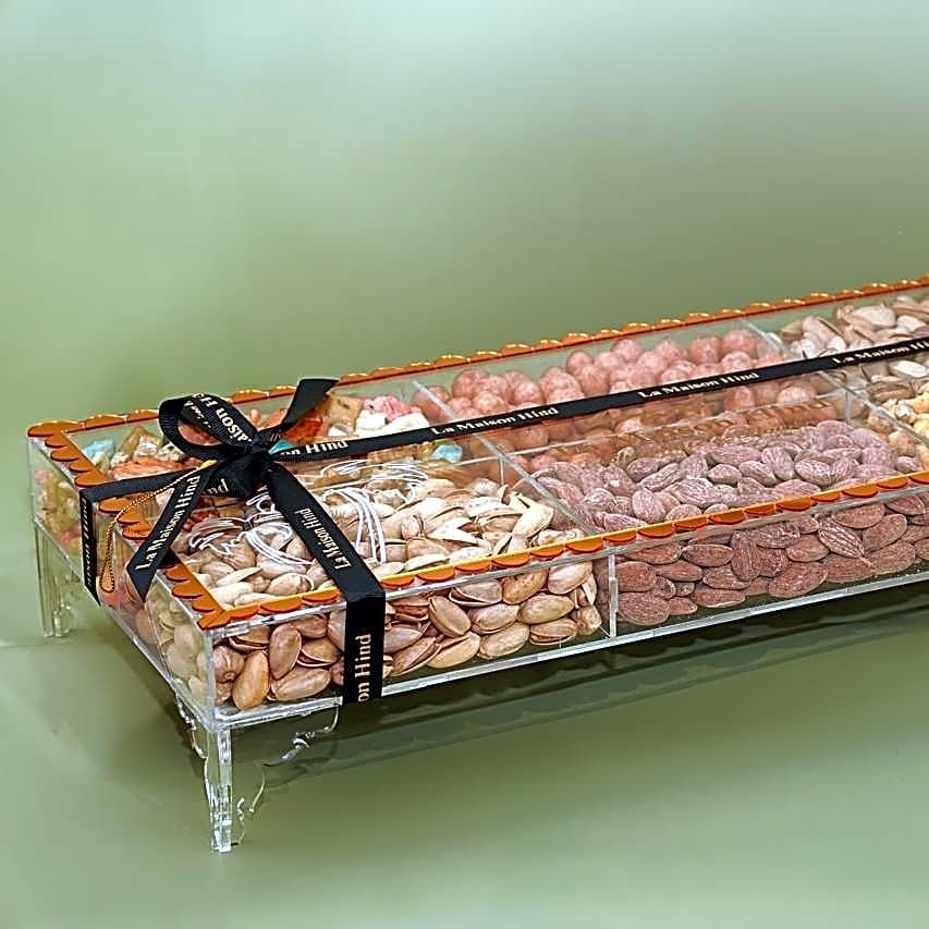 Luxury acrylic nut box view 1