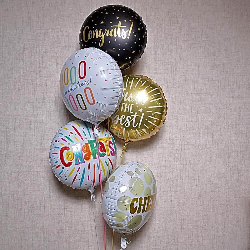 Cheers Congrats Foil Balloons Set 6996 view 1