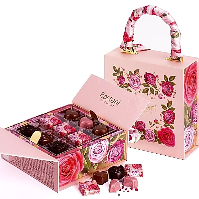 Large Rose Bag Chocolate Box