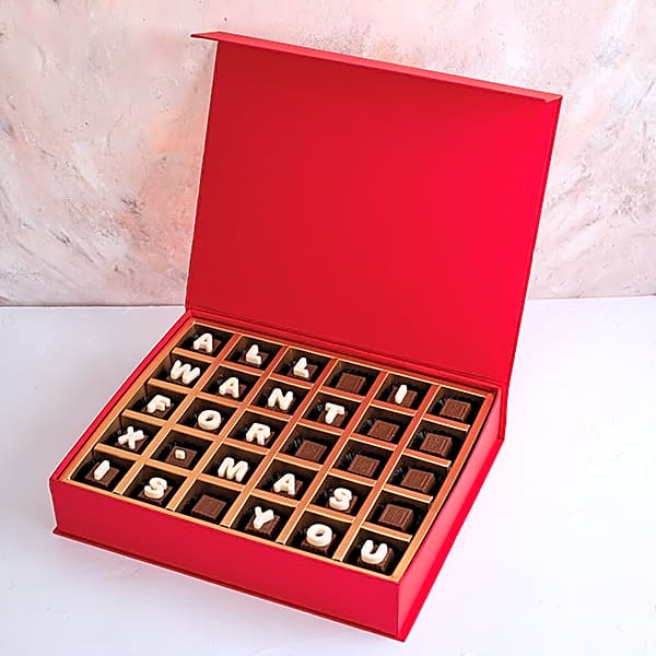 30PCS XMAS Customizable CHOCOLATE BOX view 1