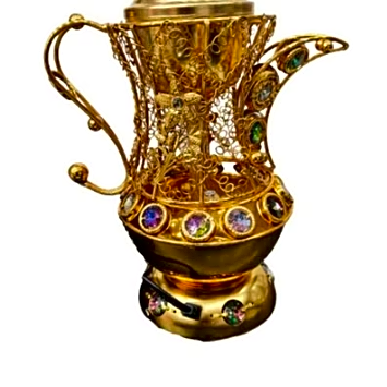 Ramadan Mubarak Gift for Muslims Family Islamic Holiday Eid Al-fitr Ramadan Party Decoration - Gold view 1