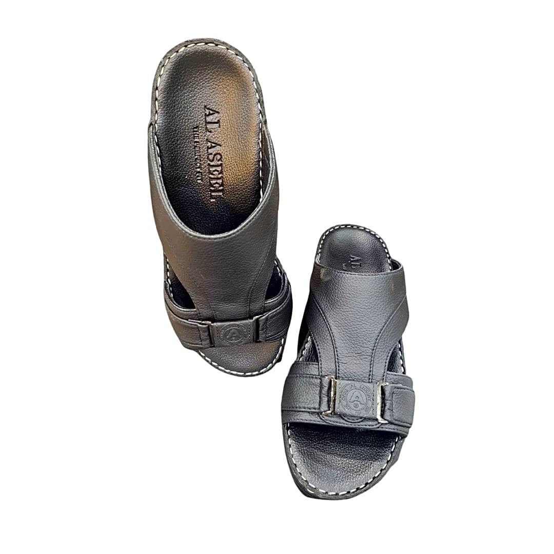 sandal blackplain men view 1