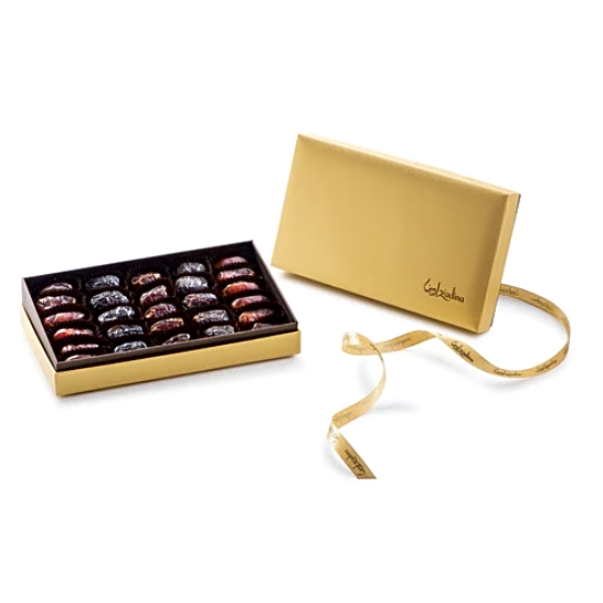 Gold Range Box (Small Rectangle Gold) Stuffed Dates view 1
