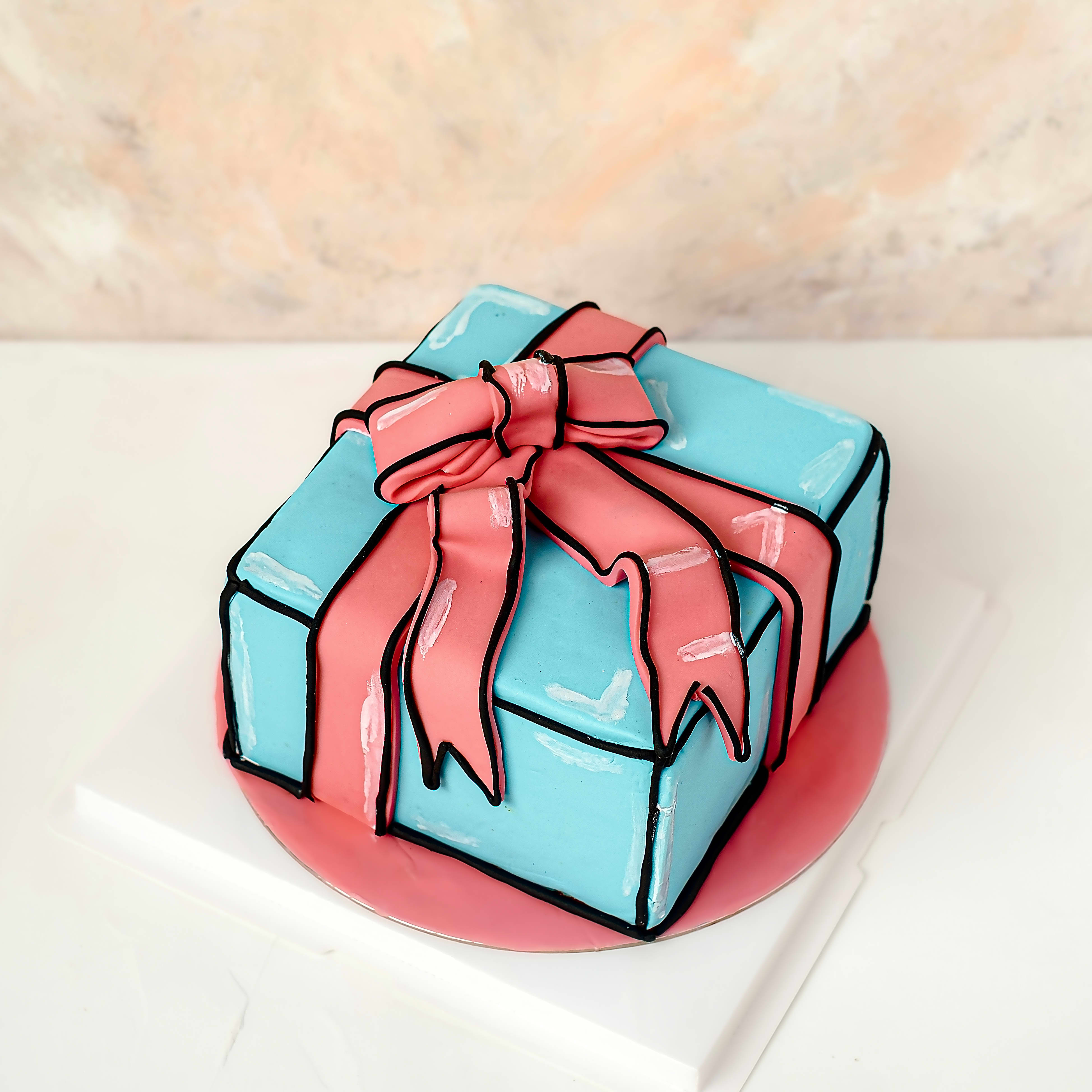 Gift Cartoon Cake by NJD view 1