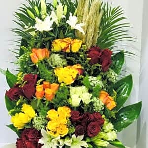 BASKET MIXED FLOWERS 3 view 1